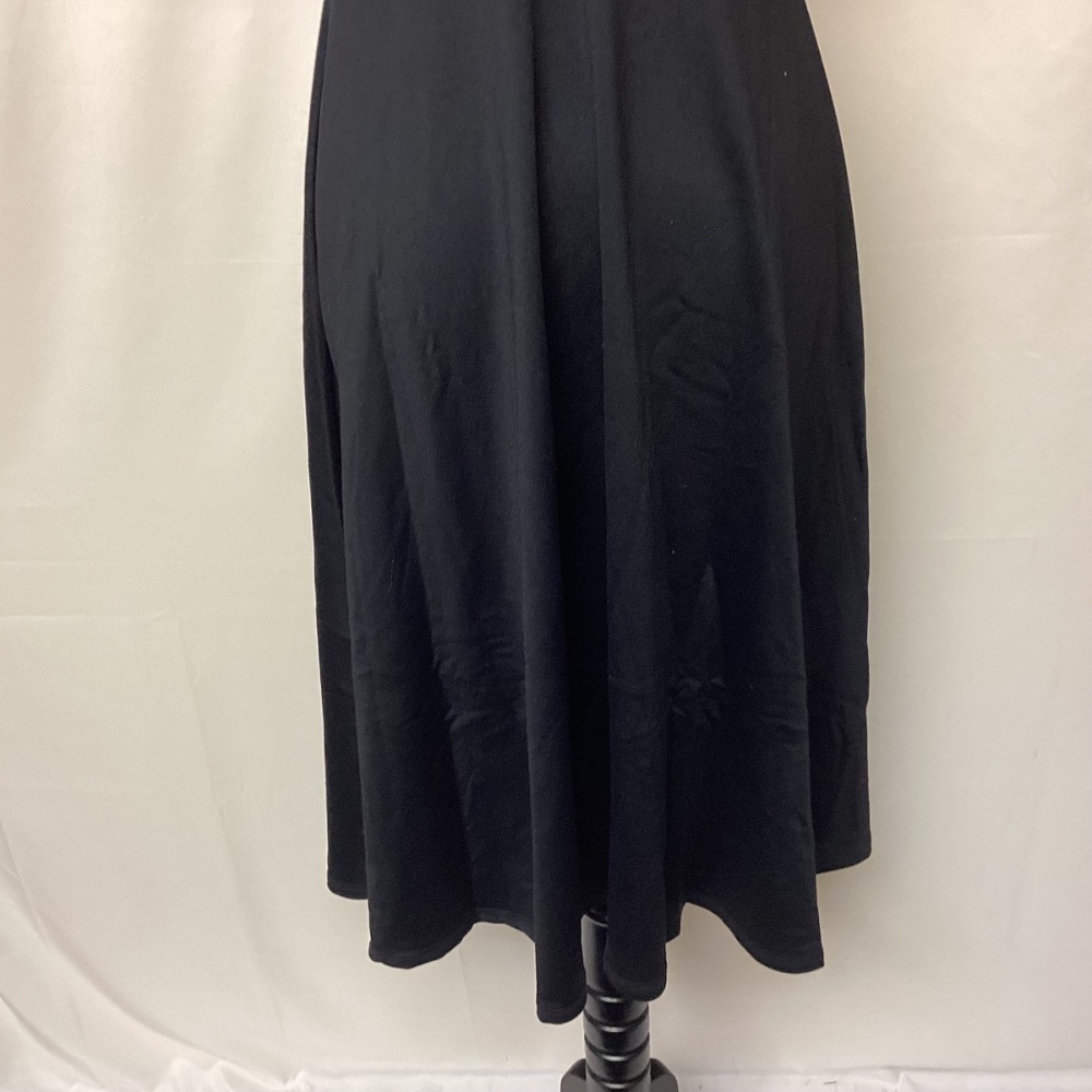 Susana Monaco Midi Halter Dress LBD Glam Formal Event Pinup Sexy Resort SZ S - Picture 6 of 11